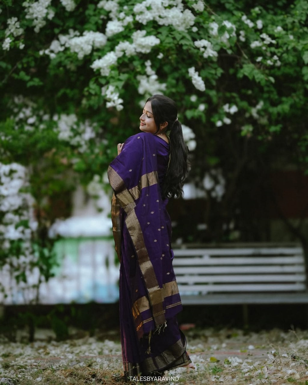 Fantabulous Navy Blue Cotton Silk Saree With Embellished Blouse Piece