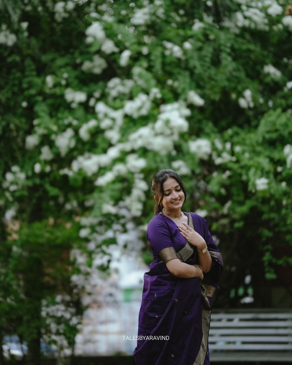 Fantabulous Navy Blue Cotton Silk Saree With Embellished Blouse Piece