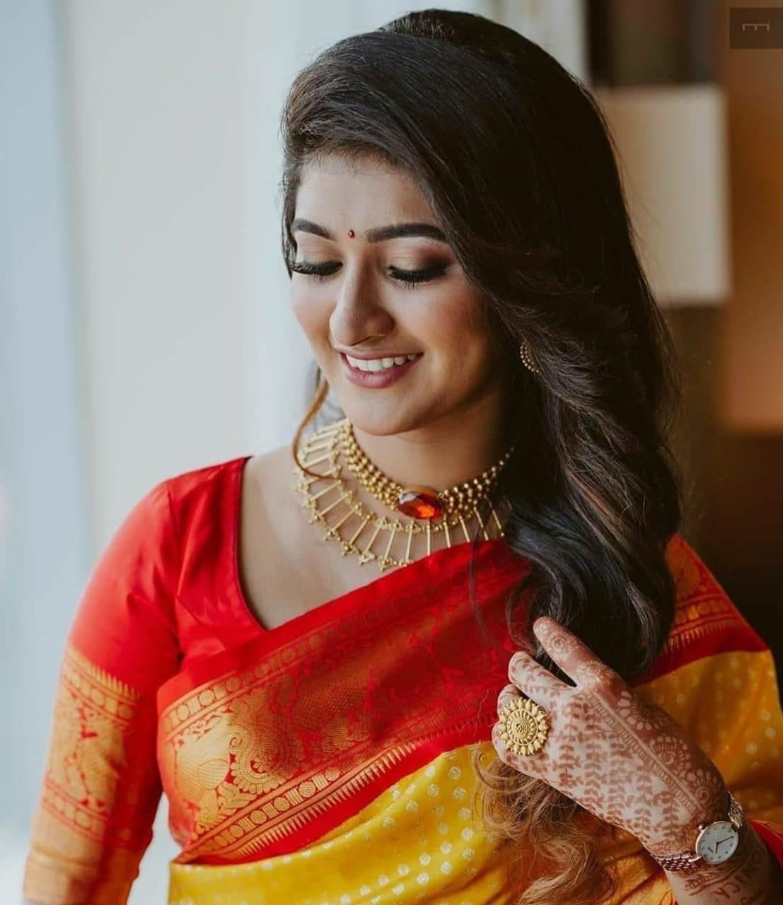 Sonorous Yellow Soft Banarasi Silk Saree With Most Stunning Blouse Piece