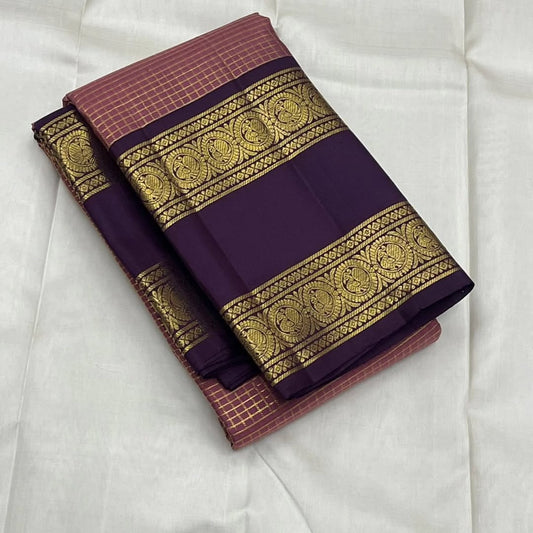 Enticing Peach Soft Silk Saree With Gratifying Blouse Piece